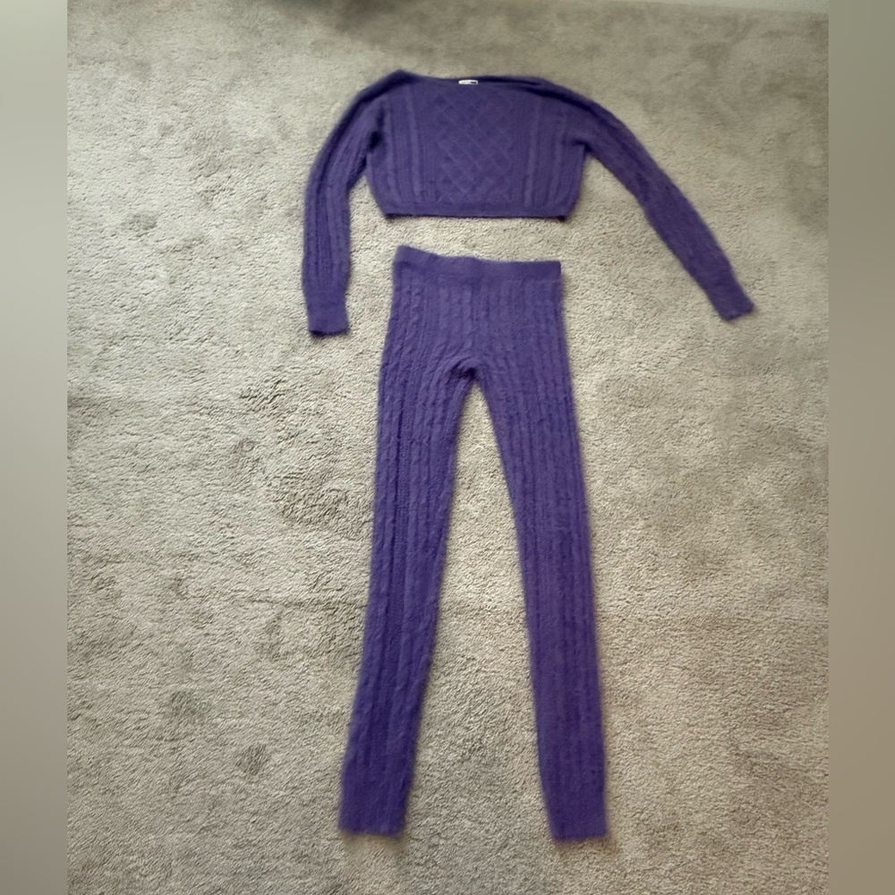 Fashion Nova purple 2 piece set size M